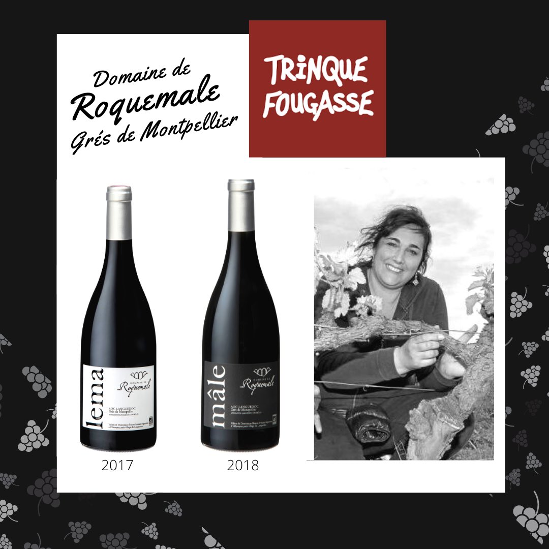 Retrouvez la pétillante Valerie Ibanez vigneronne au <a href="/DOMROQUEMALE/">DOMAINE DE ROQUEMALE</a> à Villeveyrac, dès demain midi au <a href="/TrinqueFougasse/">Trinque Fougasse</a> Sud pour déguster ses cuvées Grés de Montpellier « Léma » 2017 et « Mâle 2018 » médaillée d’or au challenge <a href="/MillesimeBio/">Millésime BIO</a> 🏅
#terrasse 😎 #degustation #vin🍷