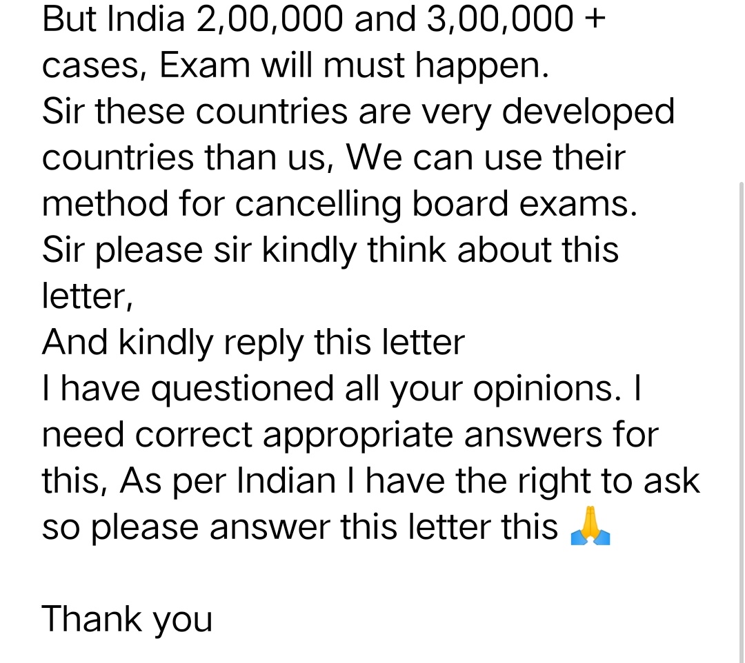 Manavan13's tweet photo. @AdvMamtaSharma 
Please read this Mam, This letter is wrote for All education officials 
@Anbil_Mahesh 
@DrRPNishank 
@mkstalin 
@narendramodi 
#cancelboardexam 
#CancelAllBoardExam 
#CBSENews https://t.co/rsZCseOXD7