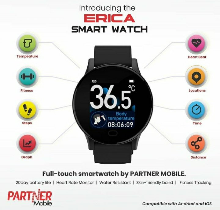 BukolaOlawale4's tweet image. With 10k you can have your own smart Watch, Oder for yours now on @PartnerMobileNG website and #PartnerwithErica the best smart Watch you can get at an affordable price.
PARTNER MOBILE FLASH SALES
@EricaNlewedim