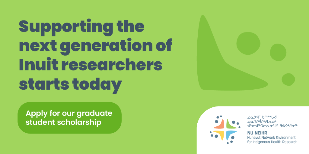 📣  Big news! 📣  Today is the day we launch our Inuit graduate student scholarship. Do you know someone who is starting a masters or PhD in a field related to health and wellness? Tag them below so they can apply for our $20,000 scholarship! qhrc.ca/services/nunei…