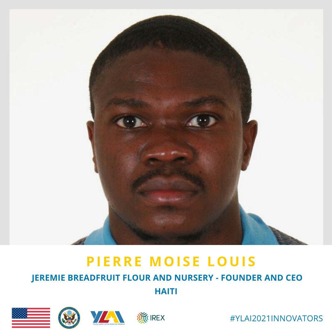 U.S. Embassy Haiti (@usembassyhaiti) on Twitter photo Congratulations to YLAI Fellow <a href="/PierreMoiseLOU1/">Pierre Moise LOUIS</a> for this great accomplishment and welcome to the <a href="/ECAatState/">Educational & Cultural Affairs—U.S. Dept. of State</a> Alumni Family! We look forward to continuous collaboration with you. #ExchangeOurWorld #YLAI2021Innovators Congratulations to YLAI Fellow <a href="/PierreMoiseLOU1/">Pierre Moise LOUIS</a> for this great accomplishment and welcome to the <a href="/ECAatState/">Educational & Cultural Affairs—U.S. Dept. of State</a> Alumni Family! We look forward to continuous collaboration with you. #ExchangeOurWorld #YLAI2021Innovators