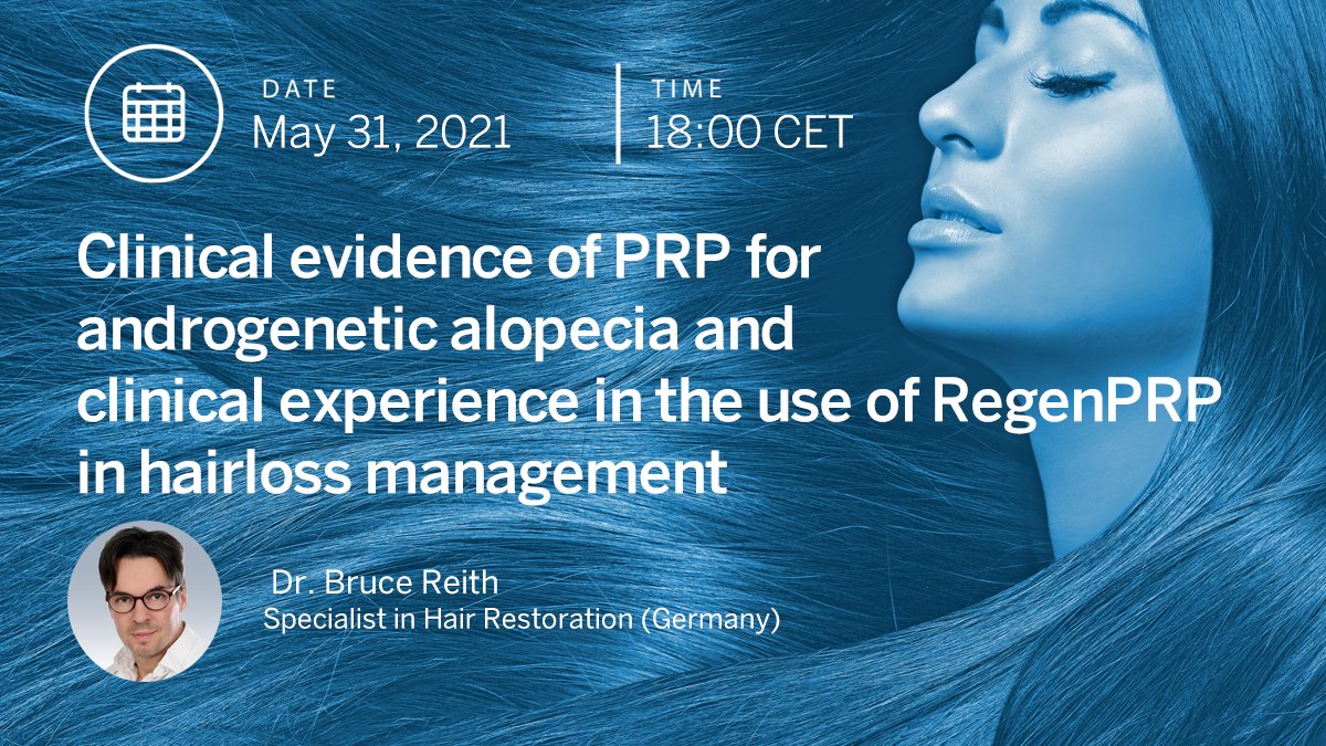 BioBridgeFDN's tweet image. Androgenetic alopecia affects men and women&apos;s life. Dr. Bruce Reith gives insights on the use of PRP in hair loss management. Join our free webinar on May 31 at 6PM CET.
#hairloss #hairtreatment #prptreatment #androgeneticalopecia #hairlossmanagement #regenerativemedicine