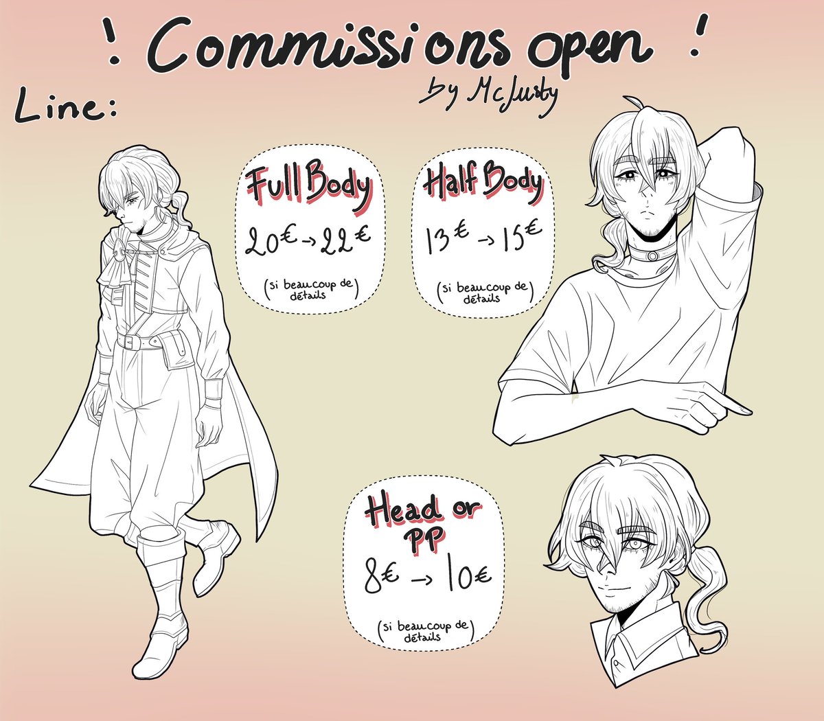 Mc_Justy08's tweet photo. Aujourd'hui est le jour tant attendu !
✨ J'ouvre pour la première fois mes commissions ! ✨

N'hésitez pas à venir me contacter en mp et lisez bien les conditions ! Je peux les clarifier si besoin 🥰

Merci aussi beaucoup de partager si ça vous dit ♥️♥️ https://t.co/YIbsZkEv5W