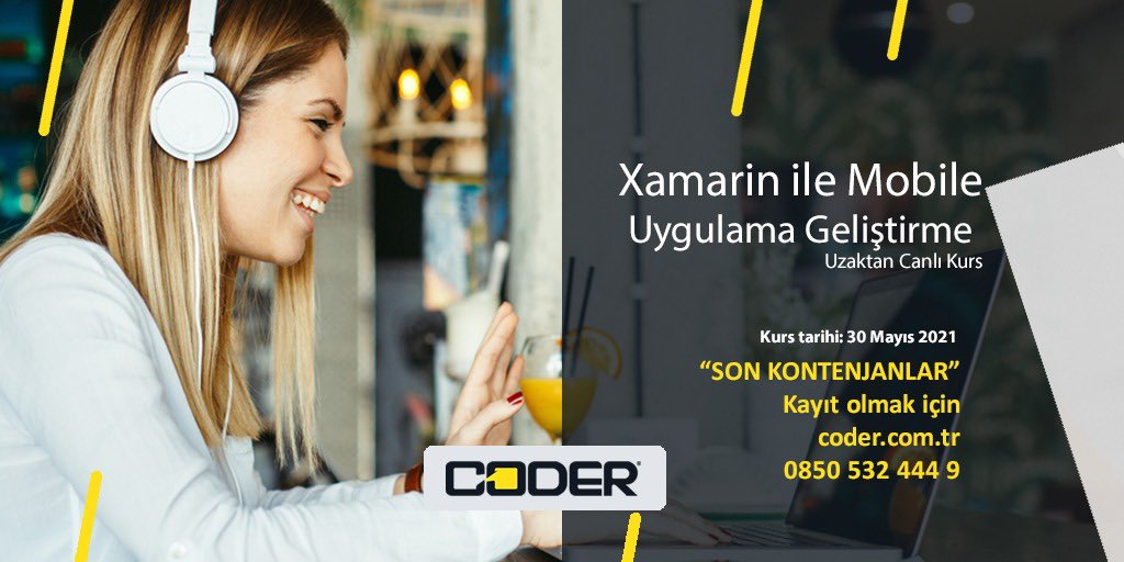 CoderAkademi's tweet image. Xamarin ile Mobile Uygulama Geliştirme kurslarımızda son iki kişilik kontenjan! Detaylar; coder.com.tr/kurslar
-
-
#xamarin #MobilUygulama