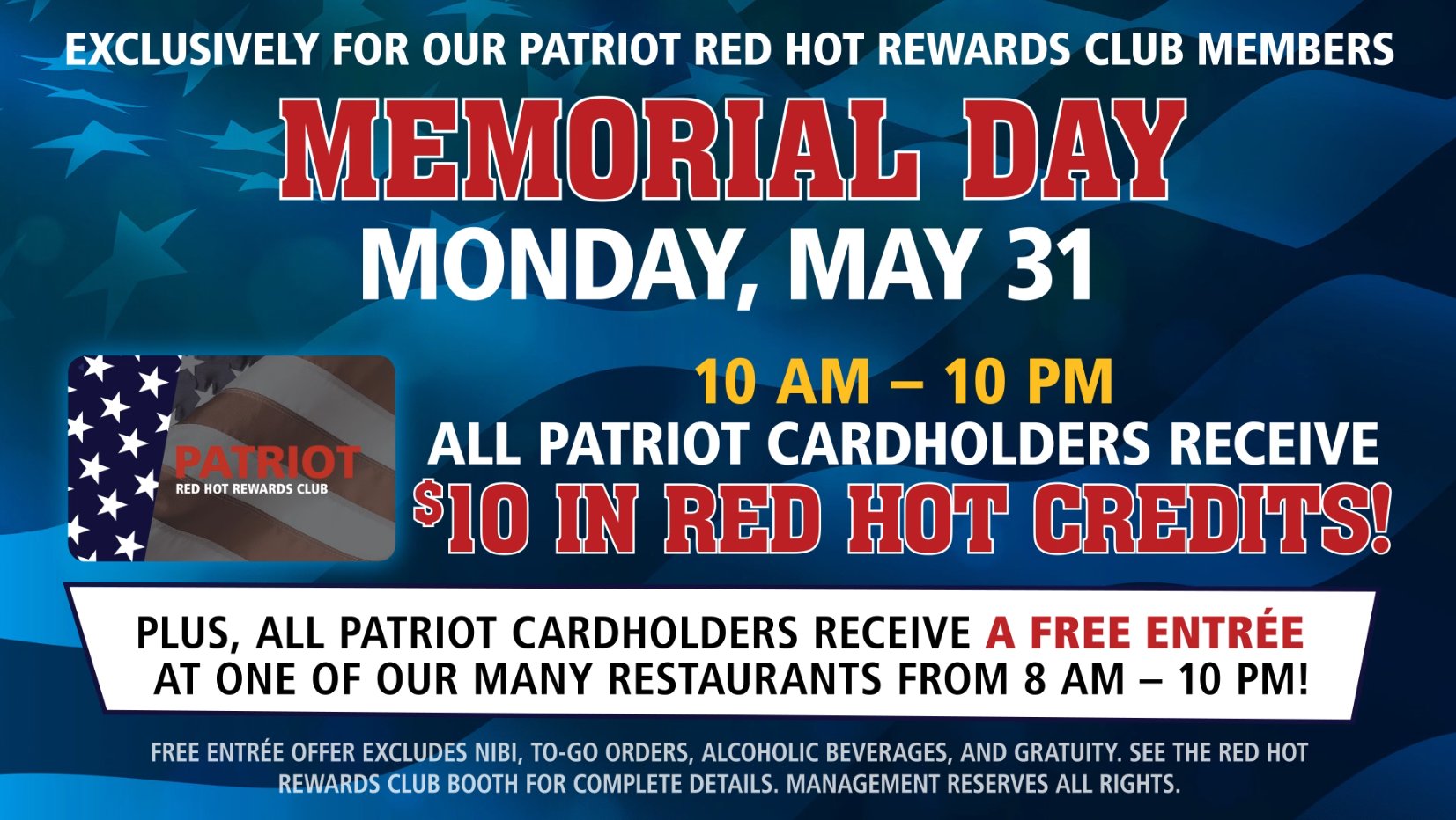FireKeepers Casino on Twitter "Patriot Card holders visit on Memorial