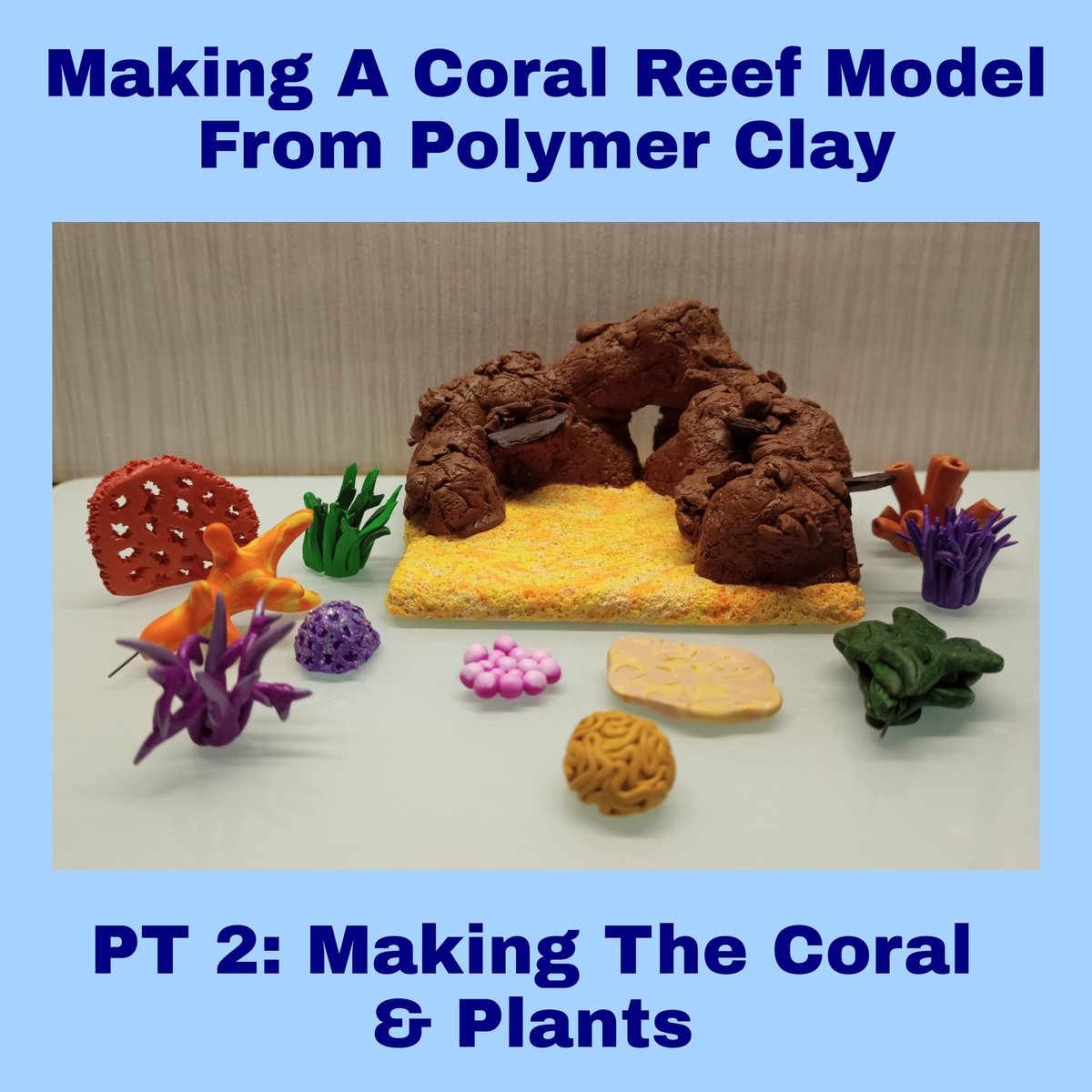 CarlysCreative1's tweet photo. Today's live stream 5pm BST 9am PST 12 EST I'll continue to make a coral reef model

YouTube
https://t.co/7q9YwyFNy9

Twitch
https://t.co/DLAEub9GUx

#fimo #polymerclay #polymerclaytutorial #livestream #youtube #handmade #model #coralreef #coral #tutorial  #marinelife #oceanlife https://t.co/8vOOVskyG5