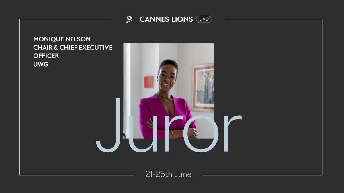 <a href="/MoniqueUWGCEO/">Monique L. Nelson</a> | UWG | Glass: The Lion for Change

Chair and CEO of UWG, an insight-driven, award-winning, agency. An industry thought leader, her agency is best known for its insights into culture.