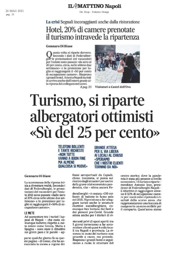 FederalberghiNa's tweet photo. Su il @mattinodinapoli si parla delle prospettive di rilancio del turismo a Napoli, interviene il presidente di @FederalberghiNa, Antonio Izzo https://t.co/a5YryAqkpn