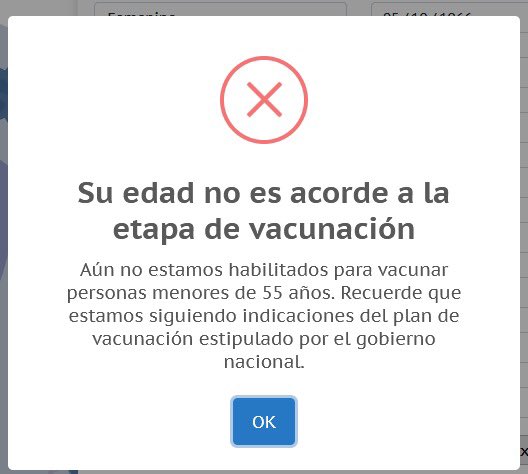 caro0990's tweet photo. @CofcaCol hola estoy intentando registrar a mi mama que tiene 54 años y sigue saliendo el error que de mínimo 55
Estoy escogiendo la opción de etapa 3 50 a 59 años. Que puedo hacer? https://t.co/9vz92HrfXk