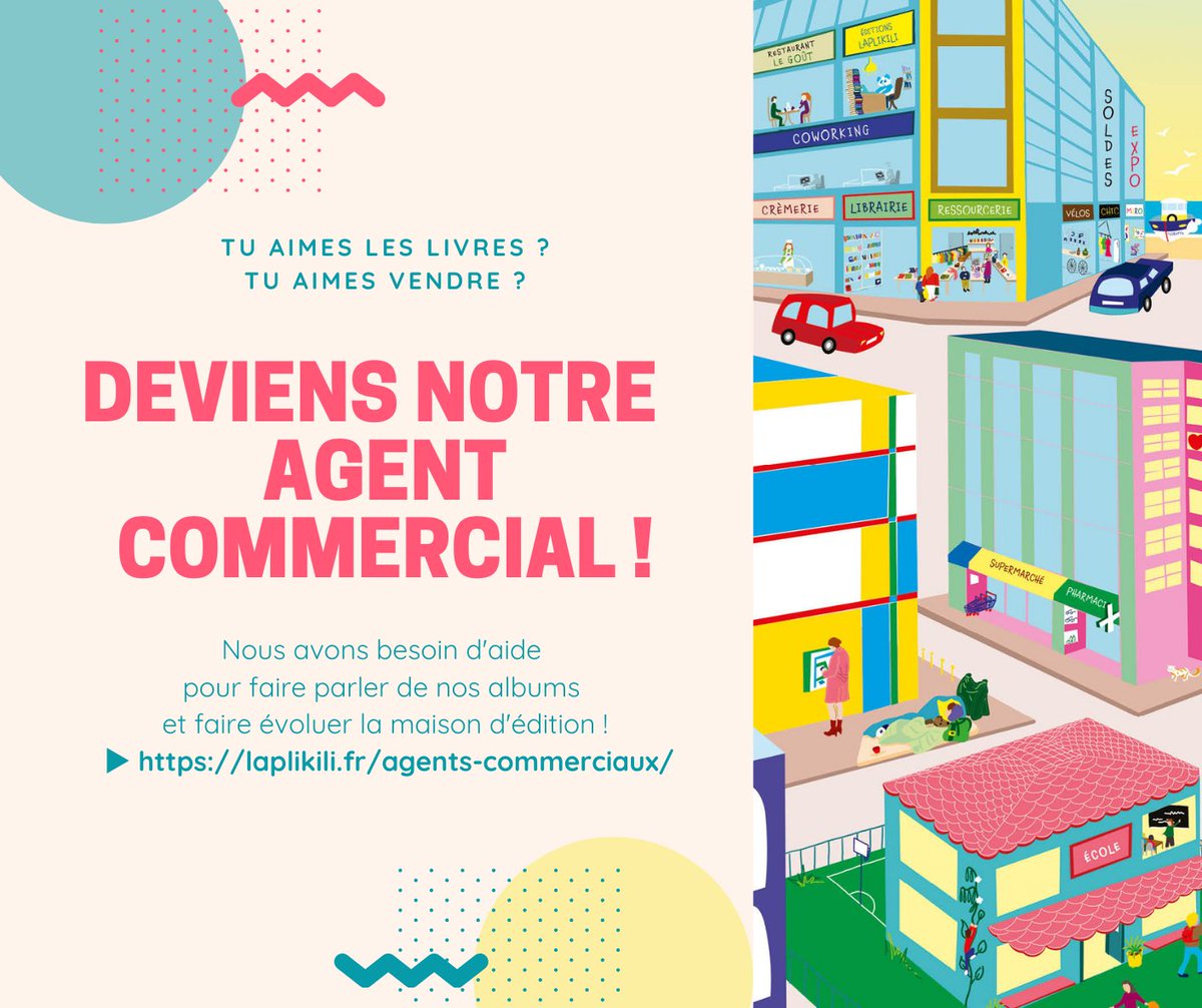 Laplikili's tweet photo. ☀️ À la recherche d'un #agentcommercial en région PACA ☀️
👉 Si tu as envie de nous aider à promouvoir nos #albumsinteractifs, va faire un tour sur https://t.co/nFNvMQirGJ et écris-nous par mail ! 
#offredemploi #Nice06 #paca #freelance #commercial #representant #editionjeunesse https://t.co/WXiGZw2hJa