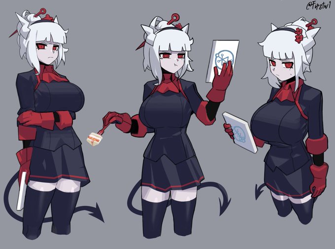 Master Maid Lucychan

#Helltaker
#Helltaker1stAnniversary 
#HelltakerAnniversary
#Helltakerlucifer 