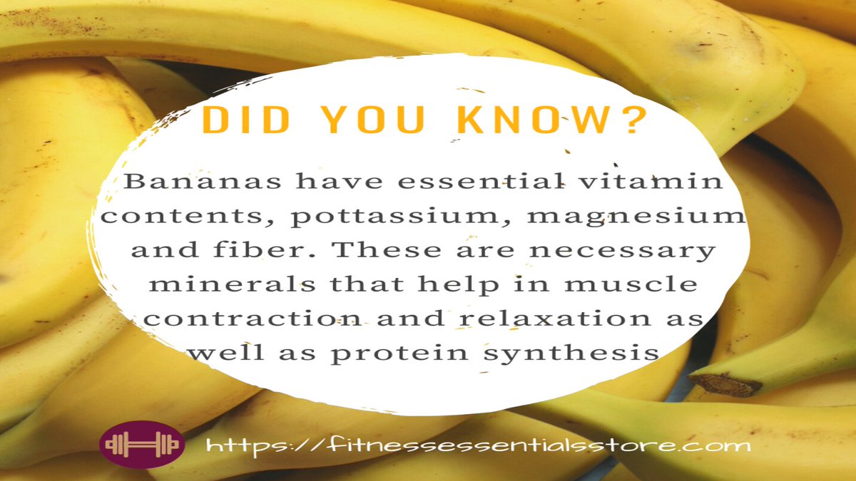 FitnessEssenti5's tweet photo. Bananas also helps aid weight loss and management.
#bananas #eatbananas #bananafacts #bananabenefits #nutritionfact #healthyeat #healthysnacking #bananasnack #eathealty #livehealthier #nutrigoals #healthgoal #weightlossfooddiary #fitnessfoodie #fitgoal #fiteat #eatfiteveryday https://t.co/oXXVUq8rm2