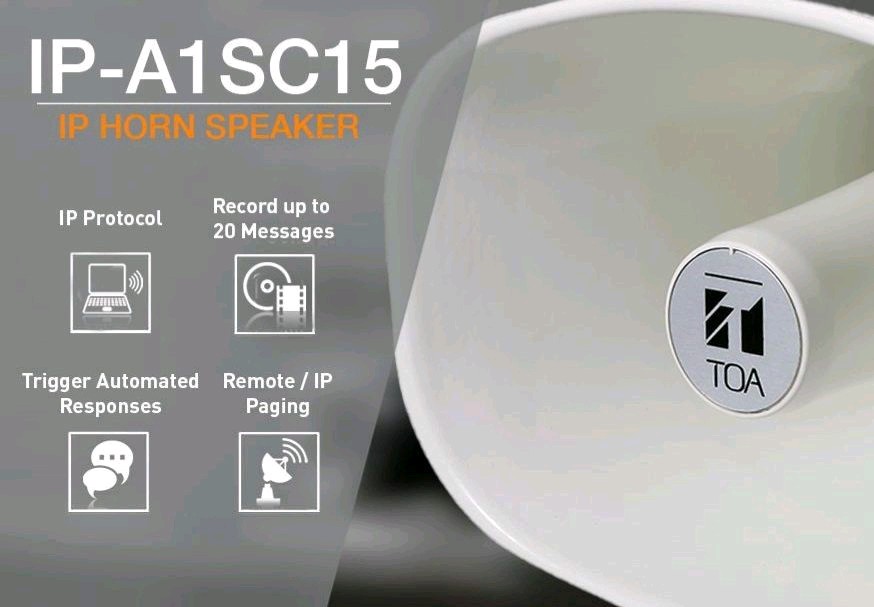 TOAAfrica's tweet photo. Another shipment of TOA IP-A1SC15 IP Horn speakers has arrived.
#TOA #IP #SIP #IPspeaker #communication #surveillance #IPhornspeaker https://t.co/7udXsWF7QA