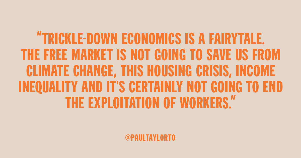 PaulTaylorTO's tweet photo. This quote is an excerpt from the speech that I gave as I accepted the federal NDP nomination for Parkdale—High Park. 

Here's the full speech: 
https://t.co/jHE179AUrm https://t.co/bmwKVrgmI5