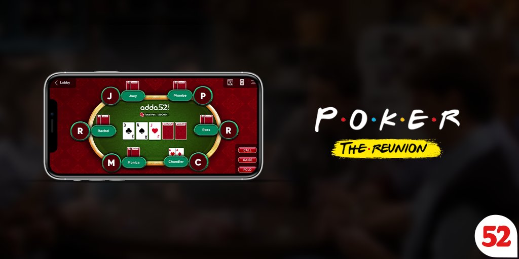 Adda_52's tweet photo. Tag your F.R.I.E.N.D.S & reunite with Poker!
.
.
.
.
#Adda52Poker #add52 #friendsreunion #friendsreunion❤️ #FRIENDS #friendstvshow #friendstvseries #friendstvposts #rachelgreen #chandlerbing #joey #joeytribbiani #hbomax #trending #momentmarketing #topicalspot #cardgame #poker https://t.co/E9Jrndcd16