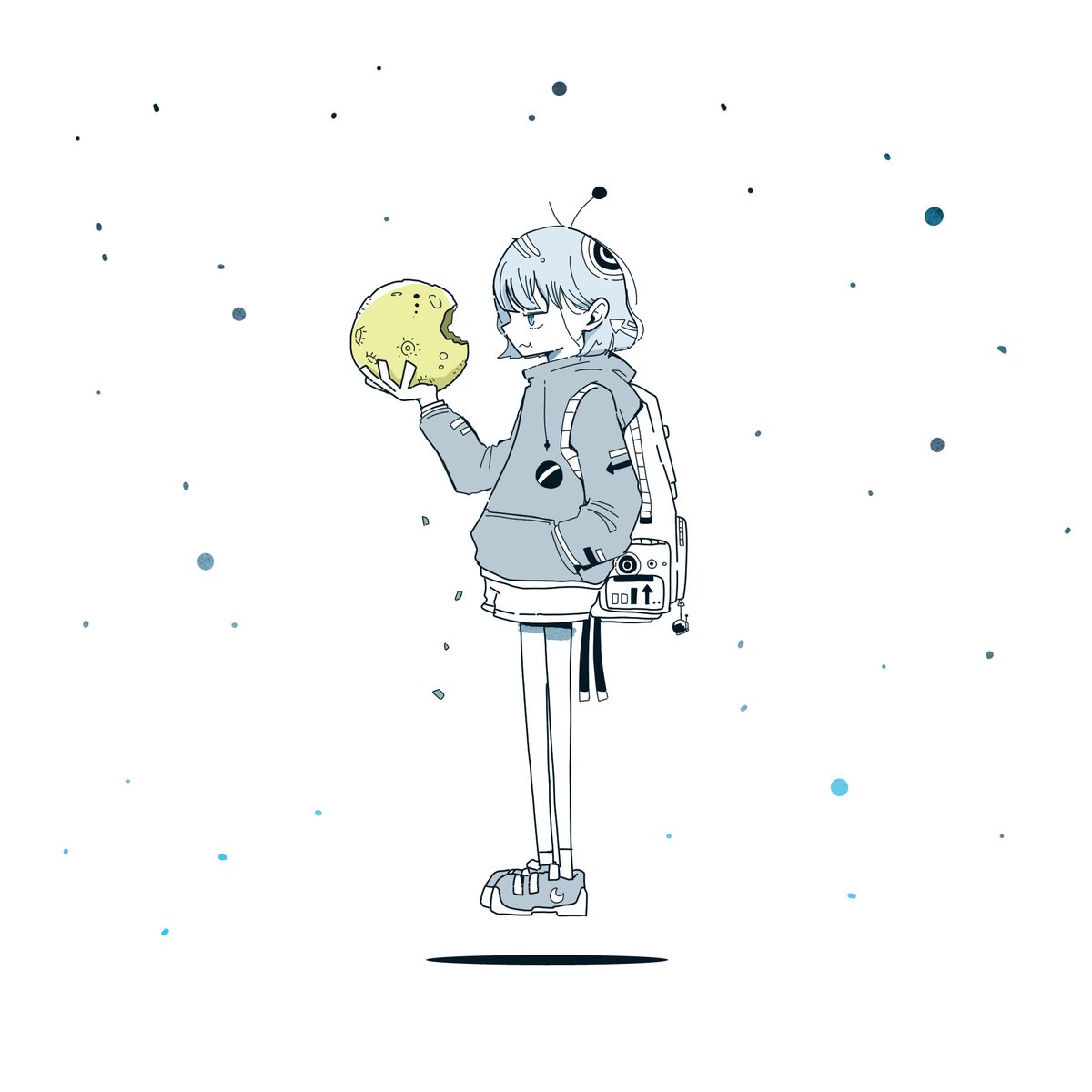 「月食

#イラスト 」|かずのこのイラスト