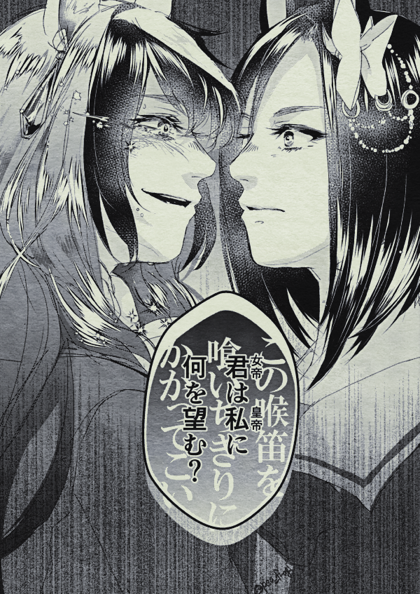 皇帝と女帝
シンボリルドルフとエアグルーヴ 