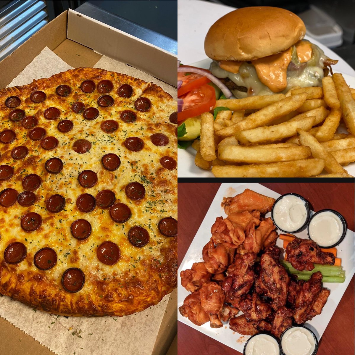 Our full menu is available today and it’s wing Wednesday! Kitchen is open 11:30 am - 10 pm! 

#byrdistheword