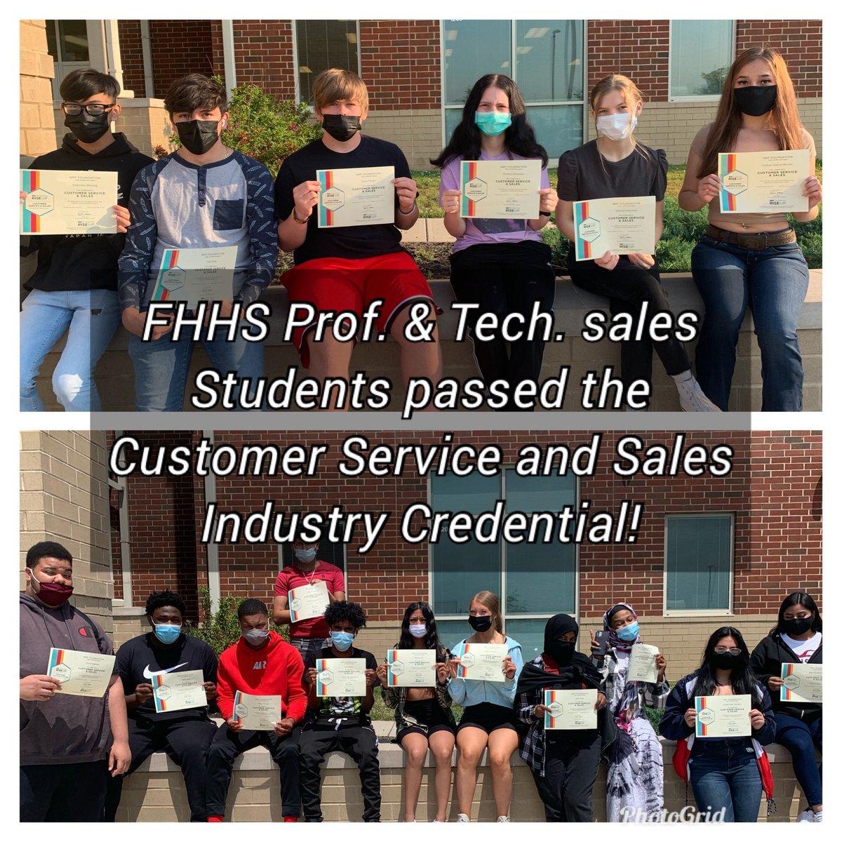 DavidForKids's tweet photo. Congratulations @FHHSFalcons ! It cannot be overstated what a major achievement this credential is in customer service. These students will have a major leg up in growing industries, setting them up for very successful careers. https://t.co/bXt6P8EhyQ