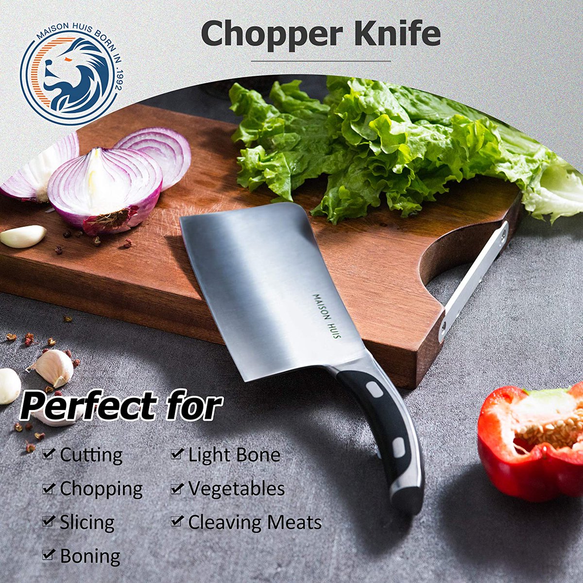 ToolsOfChef's tweet image. The Chopper Knife can easily handle your daily kitchen needs like slicing boneless meats, chopping, slicing, dicing or mincing vegetables &amp;amp; to flatten garlic bulbs or ginger.arc-shaped cutting edge,it

toolsofchef.com
#knives #Knife #knives4chefs #chefs #cheflife #Cooking