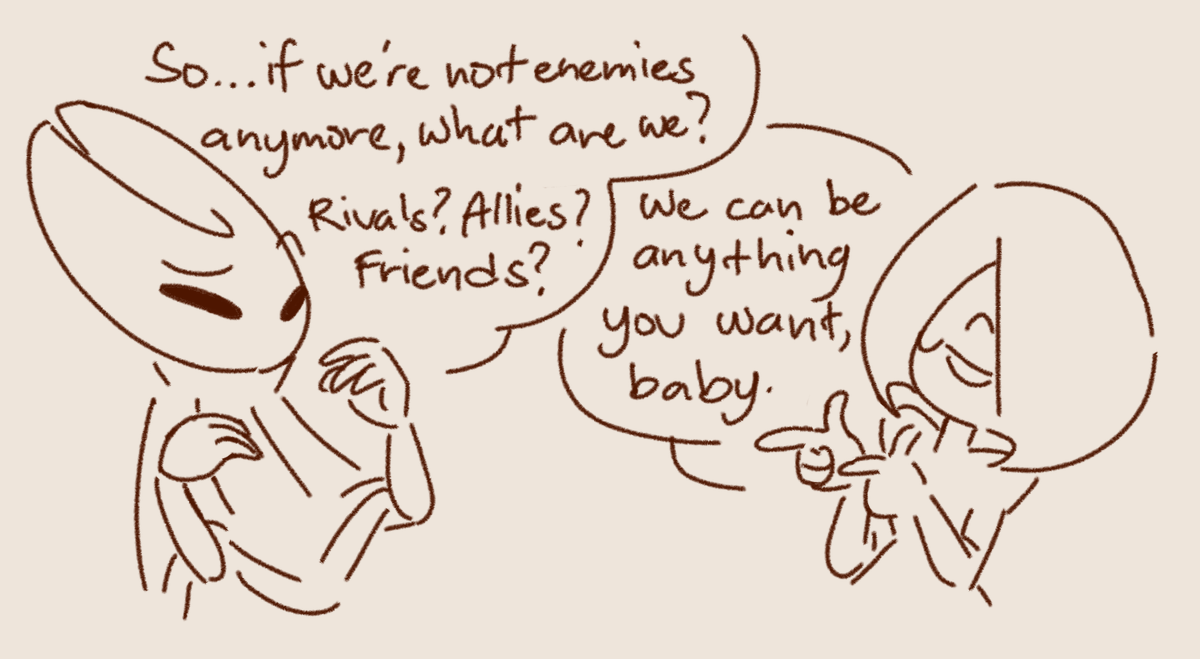 rivals with benefits, sometimes they fight sometimes they kiss :) 