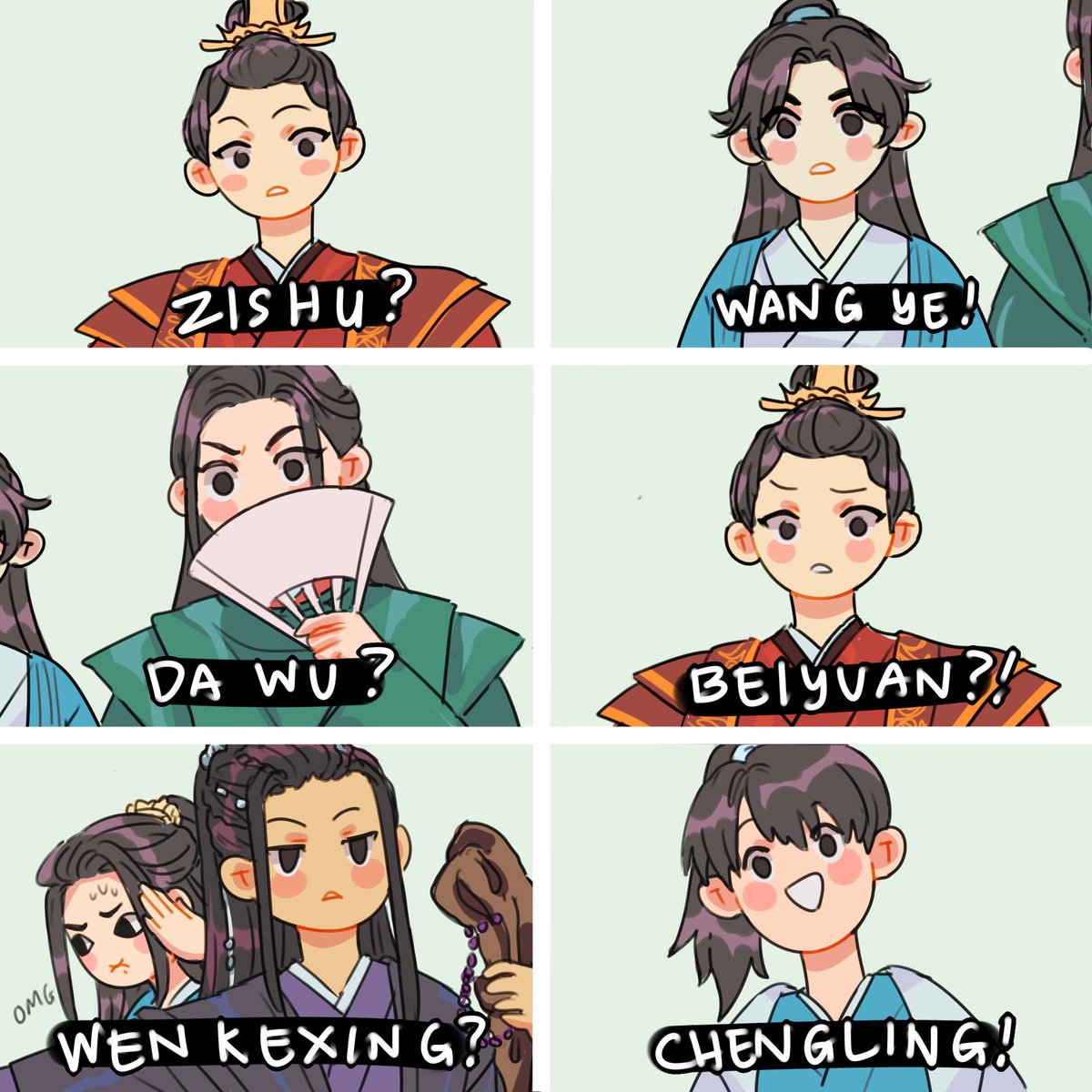mel started reading qiye and held me at gunpoint to draw this skskks but yeah anytime these people meet is sure to be a clownfest #七爷 #山河令 #qiye #shl 