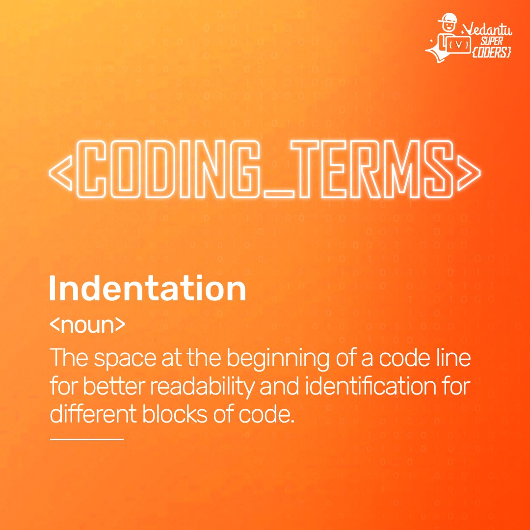 KidsVedantu's tweet image. Make sure your codes are neat and tidy 💯
Are there any particular coding terms that you’d like us to explain?
Tell us in the comments 👇🏼👇🏼
#codingterms #codingforkids #elearningdevelopment #basiccodingknowledge