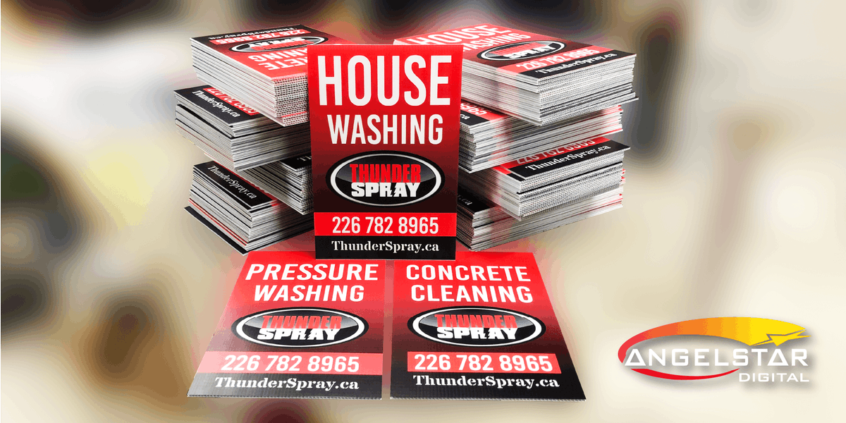 Is your business utilizing powerful, relevant advertising like ThunderSpray's Coroplast signs? Contact AngelStar Digital at ow.ly/lzRA50DE2cu to get your Coroplast signs made today!
 
#YQG #YQGStrong #YQGBusiness