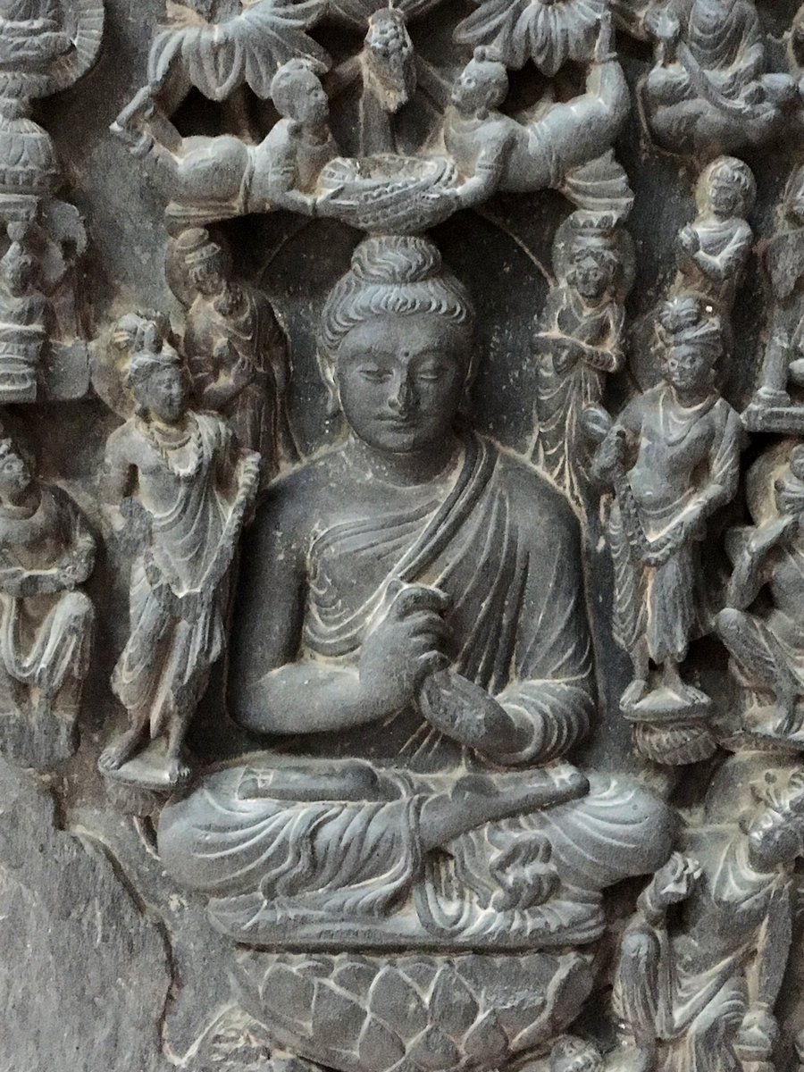 A detail from a #Gandhara frieze from the collection of .@museumchd !