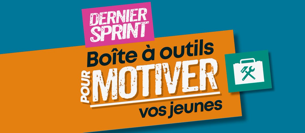 L'année scolaire tire à sa fin!👏
🧰 Avez-vous consulté notre BOÎTE À OUTILS pour aider vos jeunes à se garder motivés? 
Webinaires, outils, matériel, vidéos, visuels et messages clés... Tout est gratuit! Allez faire un tour : bit.ly/2Q9ZMdU
Bon dernier sprint! 💪⚡️