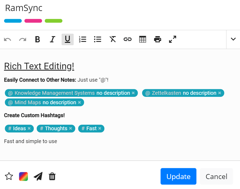 RamSync's tweet photo. The Zettelkasten method originated in the 1500s and is a powerful way to organize/structure ideas. Learn more about this method and how it can help you with your goals here: https://t.co/UnAV4XEiPd

#RamSync #zettelkasten #research #creativity #software #betaaccess https://t.co/0jwuhZrbFt