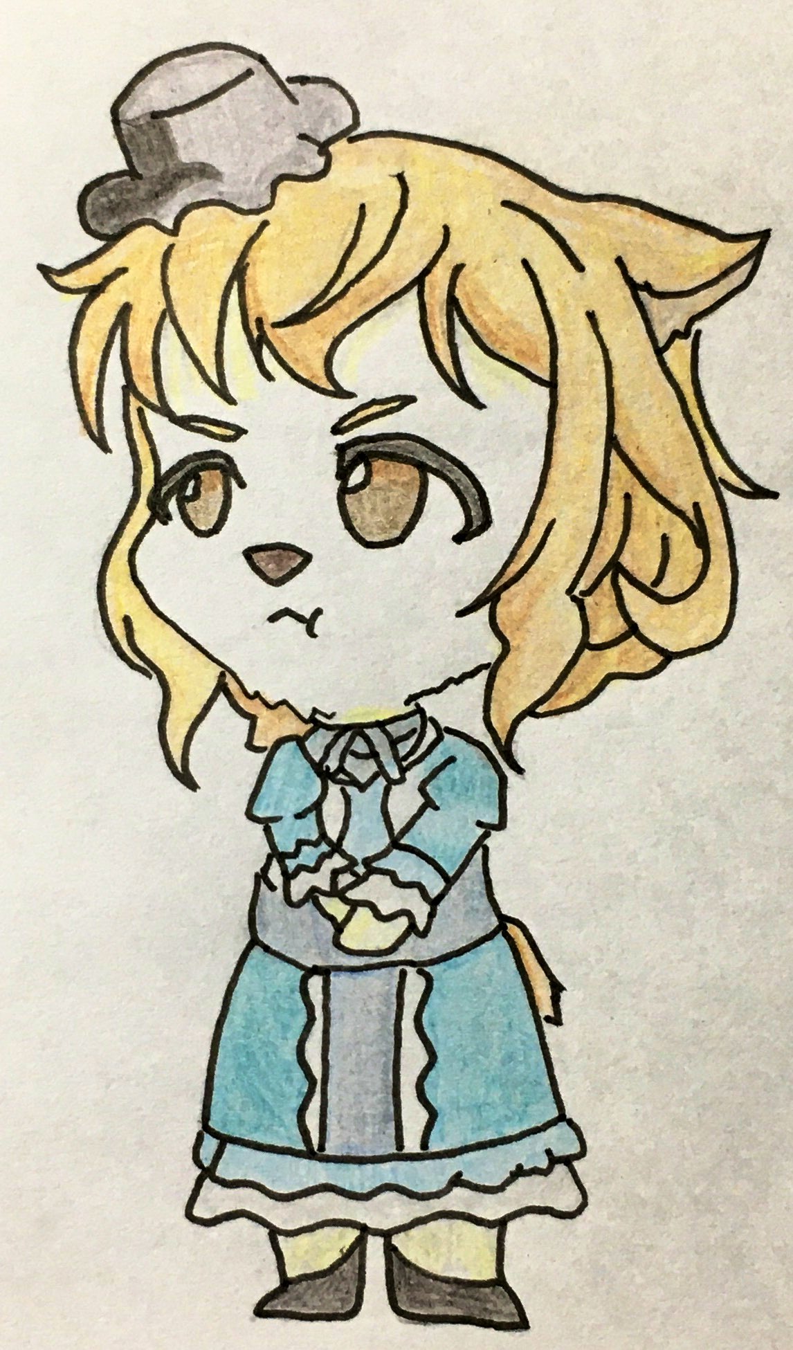 おやっさん 毎日描く習慣617日目 ミニキャラ フィラコルリビア ドリオ この前のすかすか一挙放送で描き欲湧いたので描いた 実は２回目 すかすか