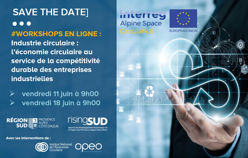 📣💻SAVE THE DATE/ 📍Venez découvrir le Workshop « Industrie circulaire : l’économie circulaire au service de la compétitivité durable des entreprises industrielles».

Pour en savoir ➕ et vous inscrire ➡️: risingsud.fr/save-the-date-…

✍️<a href="/math_mauv/">Mathilde Mauvais</a>