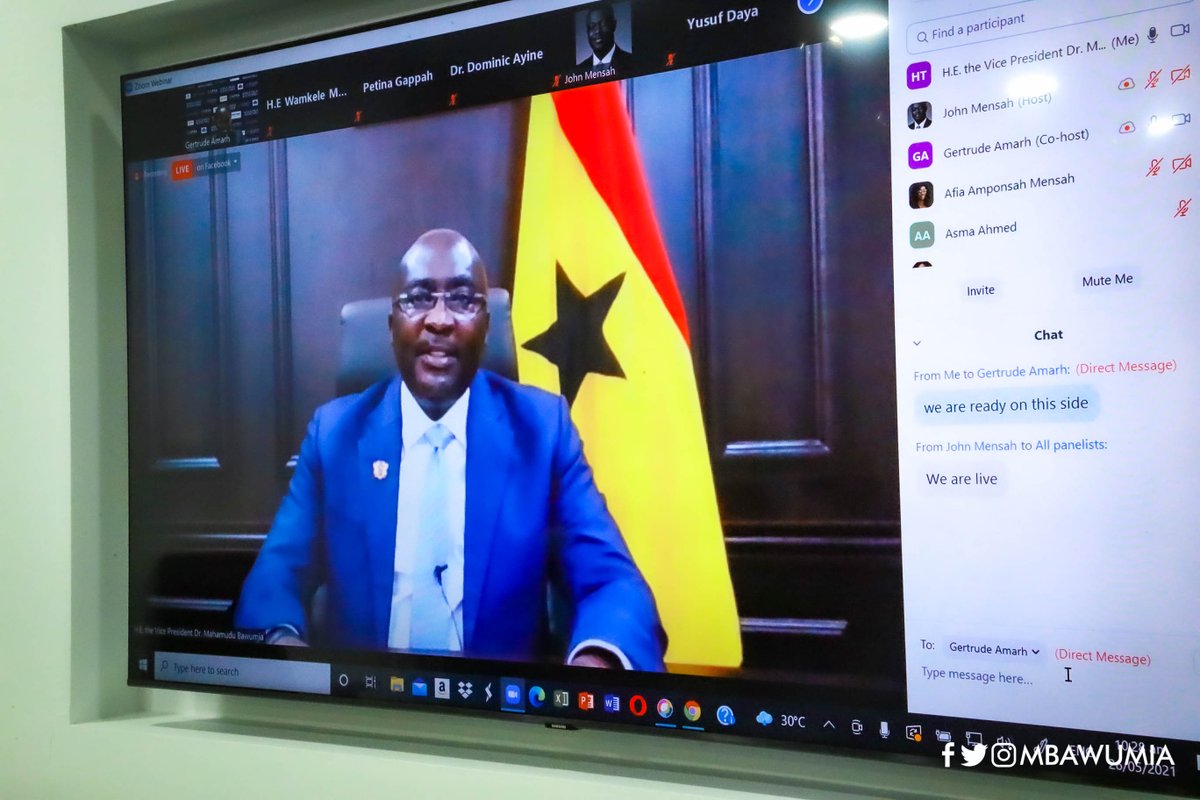 MBawumia's tweet photo. This morning, I addressed the @UPSALawSchool virtual 1st Africa Trade Roundtable. 

I challenged leadership @AfCFTA, @_AfricanUnion Member States, and other stakeholders to fast track the implementation of AfCFTA in a manner that will be beneficial to member states and businesses https://t.co/O4oyCAl9p2