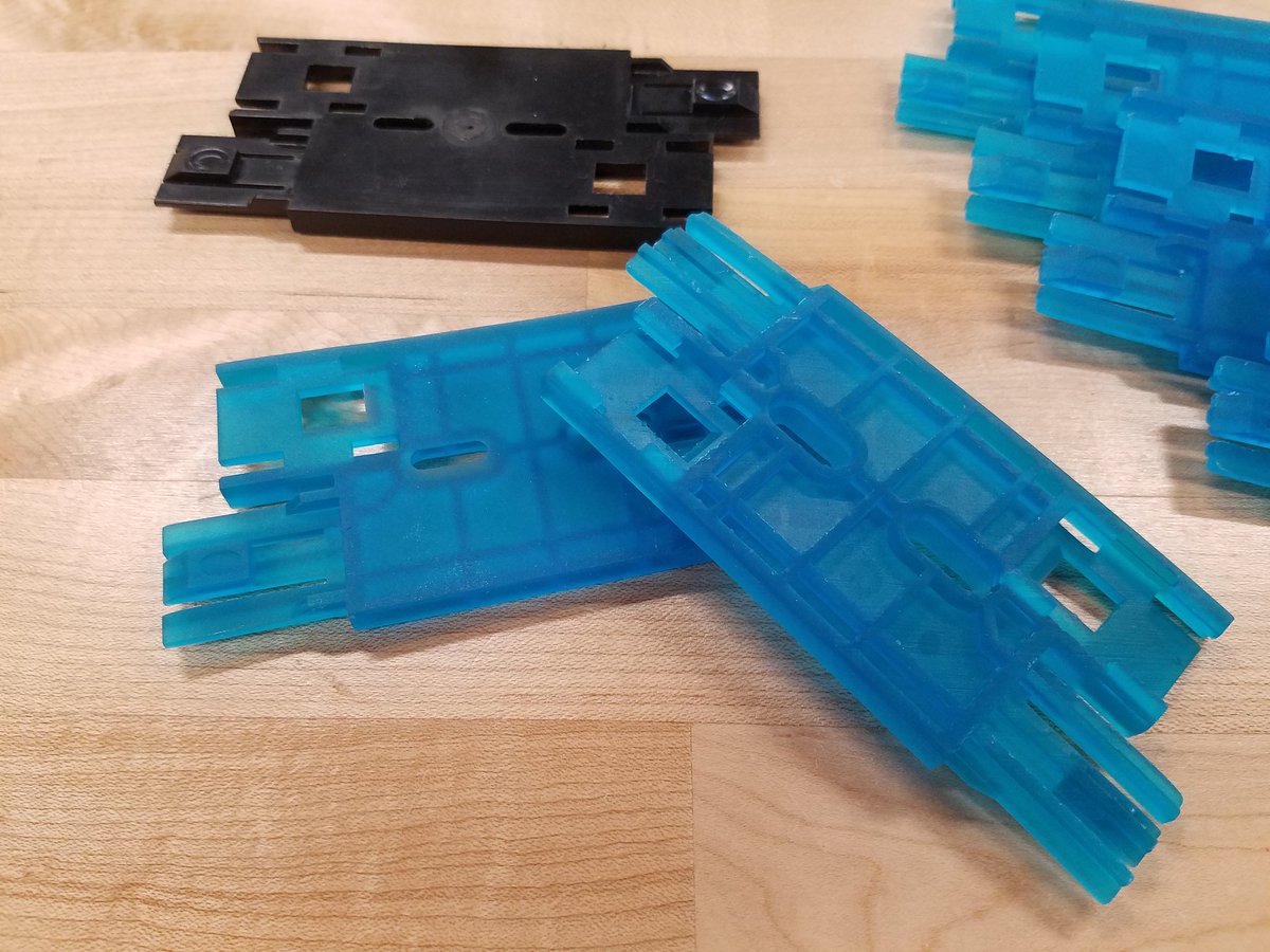 Chef_Polk_24's tweet photo. Real world applications!  Dan Litvinchuk, an engineering field study student, had the opportunity to use the resin 3d printer to recreate a discontinued  part for the tech department.  He drew the part using CAD by miticulously measuring the original part.  @KuzoJoe @BillHarner https://t.co/UyFW9avDFy