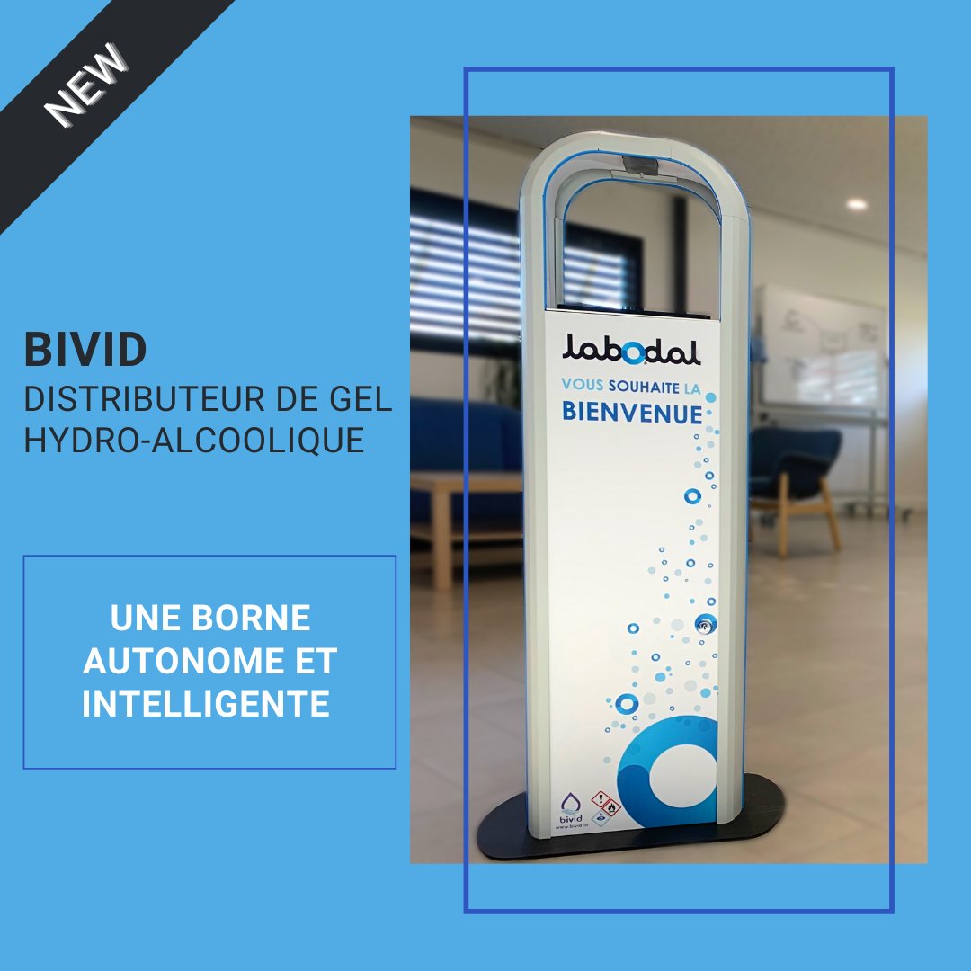 Aujourd'hui nous vous présentons...🥁🥁🥁
BIVID, notre distributeur de gel hydro-alcoolique!

🏅Ses qualités?🏅

💻 Autonome et connecté 💻 
🖌️ Sans contact et personnalisable 🖌️
👨‍👩‍👧‍👦 Accessible à tous 👨‍👩‍👧‍👦 ... 

...Pour toutes les découvrir, rendez-vous ici: ow.ly/jaVh50EUze9