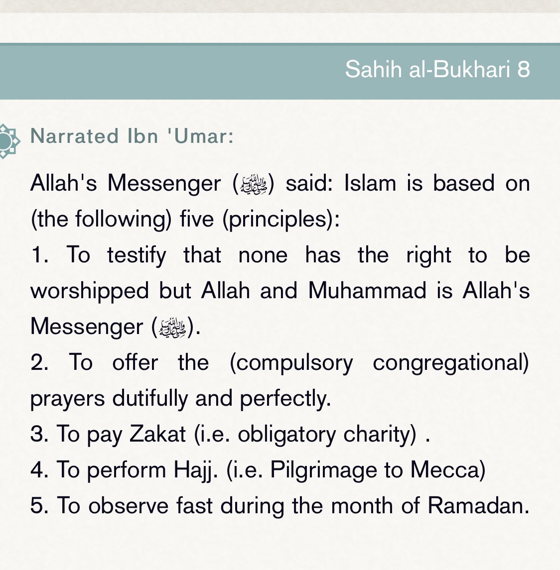 ____Muslim___'s tweet image. 5 Pillars of Islam