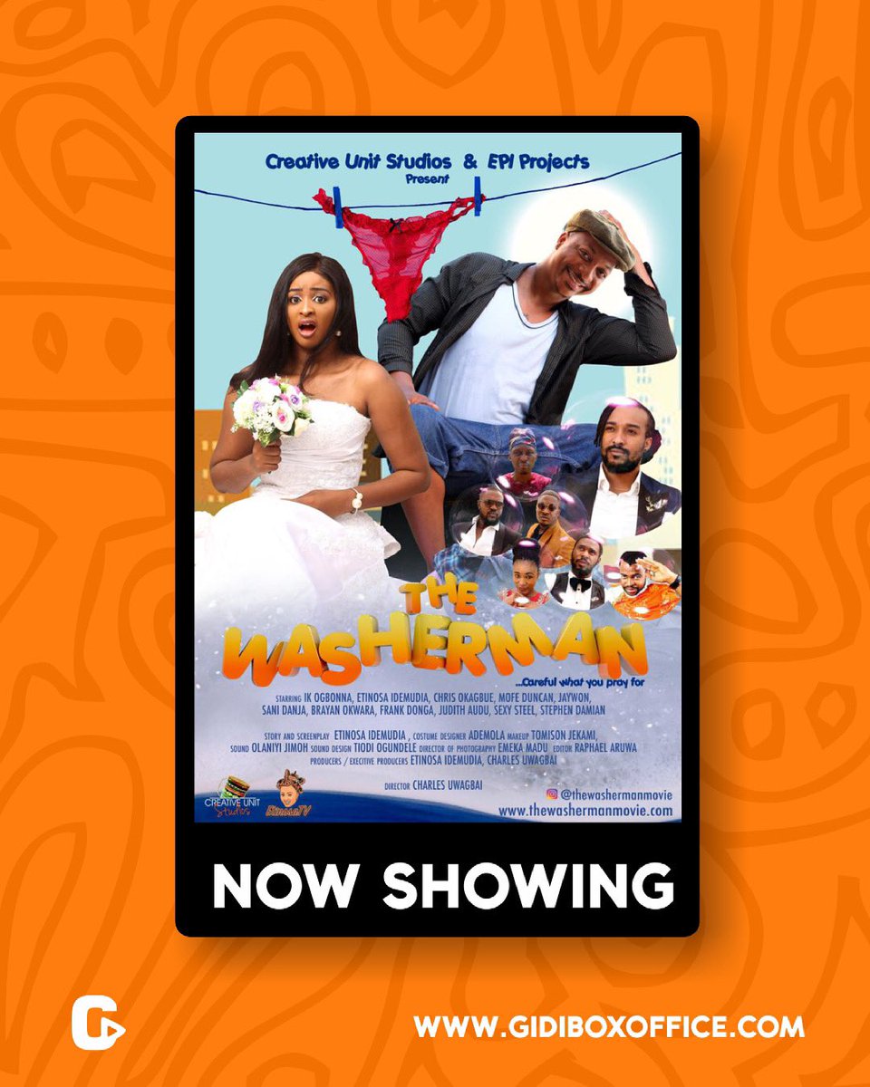 GidiBoxOffice's tweet photo. A seemingly successful vlogger is on a search for true love. She decides to place her request in the hands of God.. and well, let's just say God answered in mysterious ways!
Watch #TheWashermanMovie now on https://t.co/UuKWt7AVO1
#GidiBoxOffice https://t.co/VVOsnx2JJ1