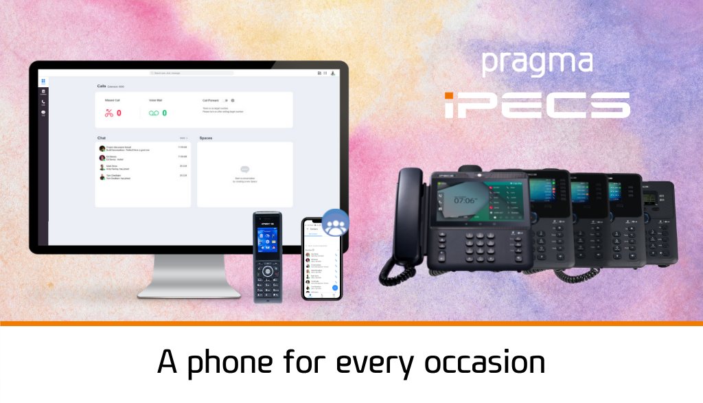 wearepragma's tweet image. Find a phone for every occasion - whether you're walking around a warehouse, based at a desk in a call centre or an executive who likes the top-of-the-range feature experience. When there's a role, there's an iPECS phone to enhance that role.

#iPECS #UCaaS #Collaboration #UC