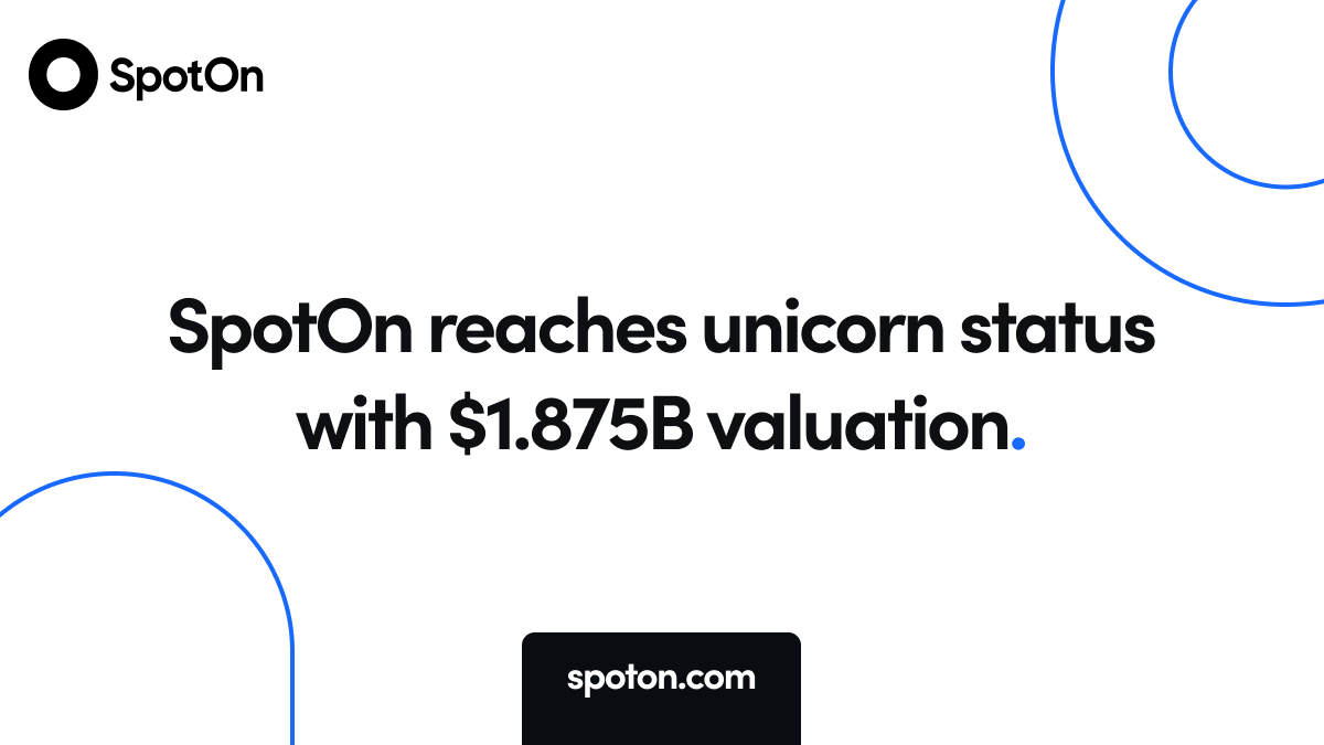 SpotOn's tweet photo. Our Series D #funding allows us to continue to invest in products and people to help SMBs and restaurants compete and win. Read more @TechCrunch @bayareawriter: https://t.co/IHcnfQ2ccF 🦄 https://t.co/Ce57fSZE8K