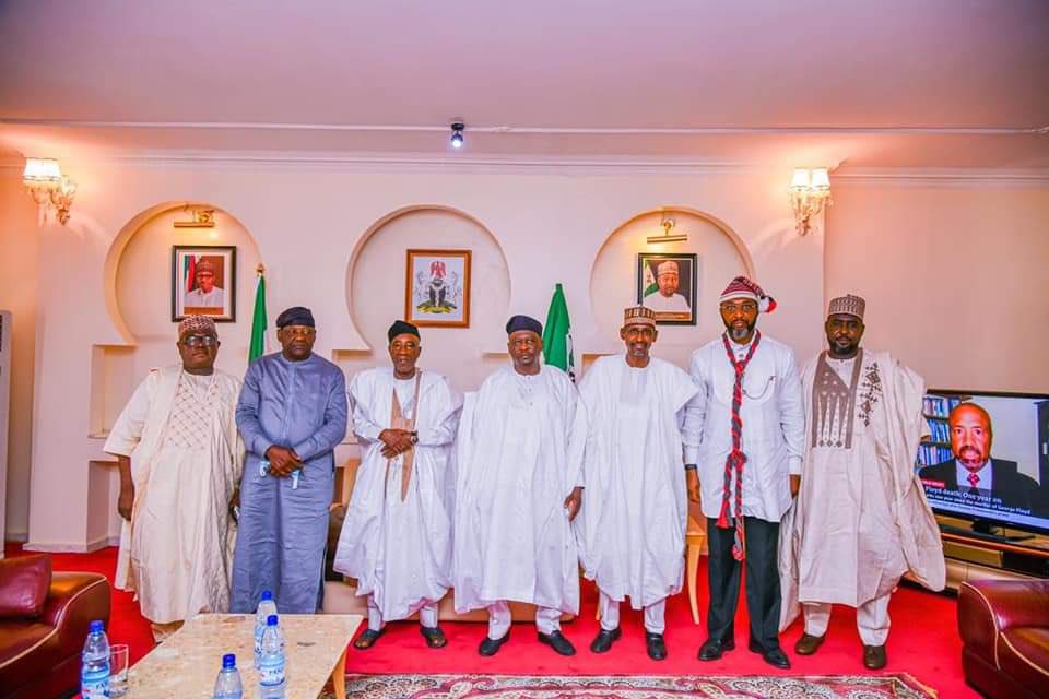 NanonoSabo's tweet photo. I was among the @NigeriaGov's delegation that visited Adamawa yesterday to commiserate with the Government and People of the State over the demise of Alh. Abdullahi Danburam Jada who died on Saturday.

May Allah SWT forgive his shortcomings and reward his good deeds, Ameen🤲 https://t.co/yzskNWFk5f