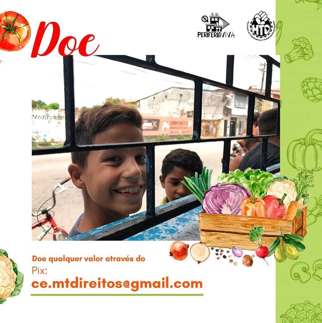🥬🥒🥦🍲🍅

Entenda mais sobre a solidariedade e a cozinha popular - Ceará

Conheça mais em <a href="/mtd/">૮₍ ´• ˕ •` ₎ა</a>.ceara

Doações através do PIX: 
ce.mtdireitos@gmail.com 

Fortaleça a solideriedade!

📸 ecilialarissa