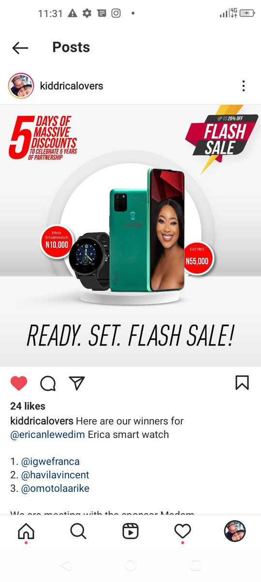 marvelouszim's tweet image. Kiddricans you're guys are doing a great here is another give away of Erica smart watch on IG 💪💪💪💪

 @PartnerMobileNG @KIDDRICABRANDS 
#PartnerwithErica 
PARTNER WITH ERICA
PARTNER MOBILE AT 5