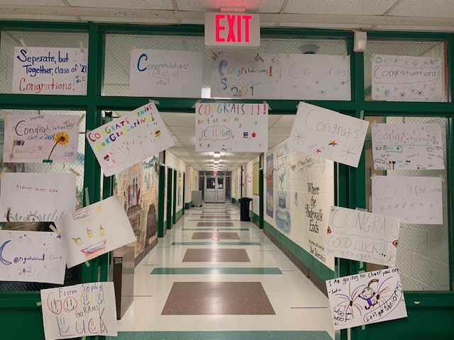 Balmer students prepared for the Senior Graduation Walk through this school this morning!