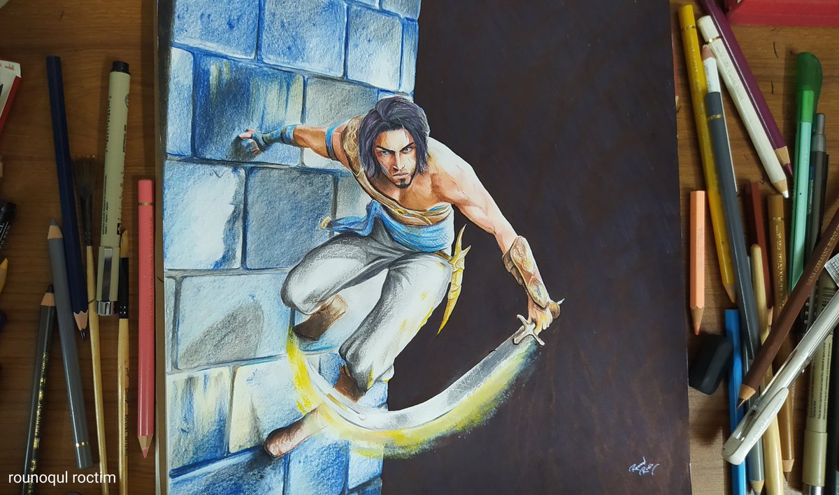 RounoqulRoctim's tweet photo. My artwork of Prince of Persia The Sands of Time REMAKE
Watch the Time Lapse Video - https://t.co/b9dkbRzEbr
.
#PrinceofPersia #sandsoftime #warriorwithin #TheTwoThrones #forgottensands #PencilGlue #ubisoft #sandsoftimeremake #art #drawing #games #artist #assassinscreed https://t.co/LRCHpYcqWy