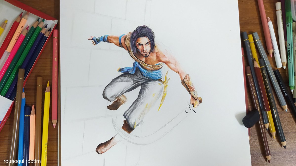 RounoqulRoctim's tweet photo. My artwork of Prince of Persia The Sands of Time REMAKE
Watch the Time Lapse Video - https://t.co/b9dkbRzEbr
.
#PrinceofPersia #sandsoftime #warriorwithin #TheTwoThrones #forgottensands #PencilGlue #ubisoft #sandsoftimeremake #art #drawing #games #artist #assassinscreed https://t.co/LRCHpYcqWy