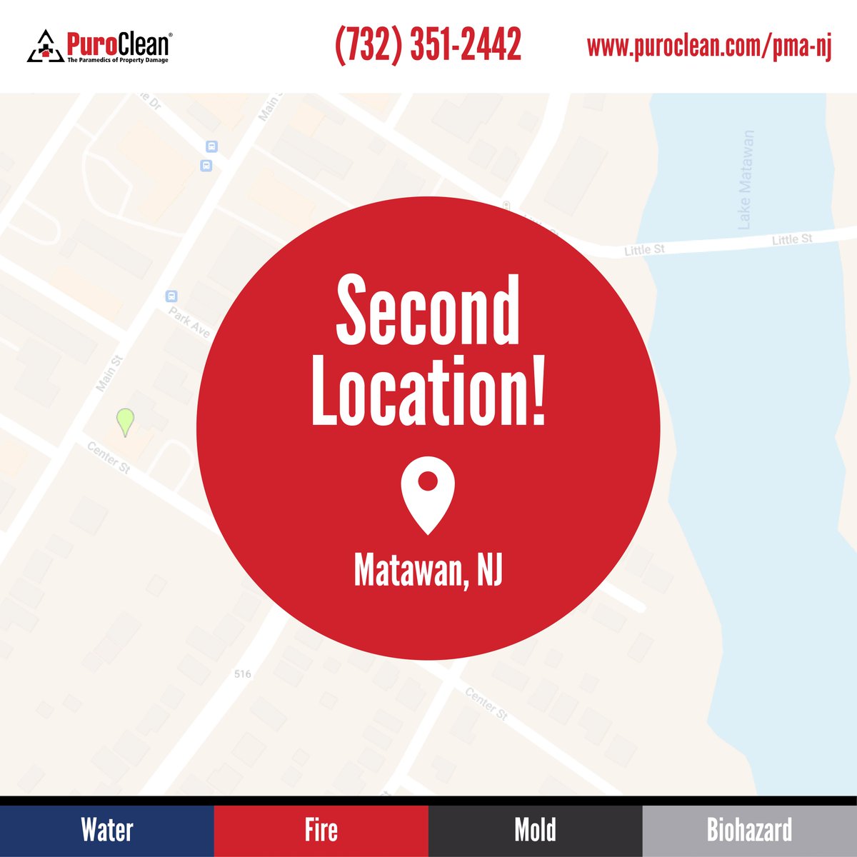 PuroCleanUnion's tweet photo. Howdy Middlesex and Monmouth County! We are thrilled to announce that we have officially opened up our second location down south in Matawan! Same great service, new location. Malcolm asks to please make sure to follow us on our new separate social media channels! https://t.co/vYbDsJWSoj