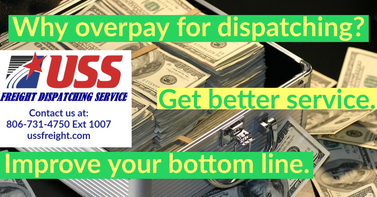 USS_Freight's tweet photo. Get the value you deserve. #USSFreight will help save on your overhead and give you better service. That's #DispatchDoneRight. https://t.co/vFxY9LcwKO