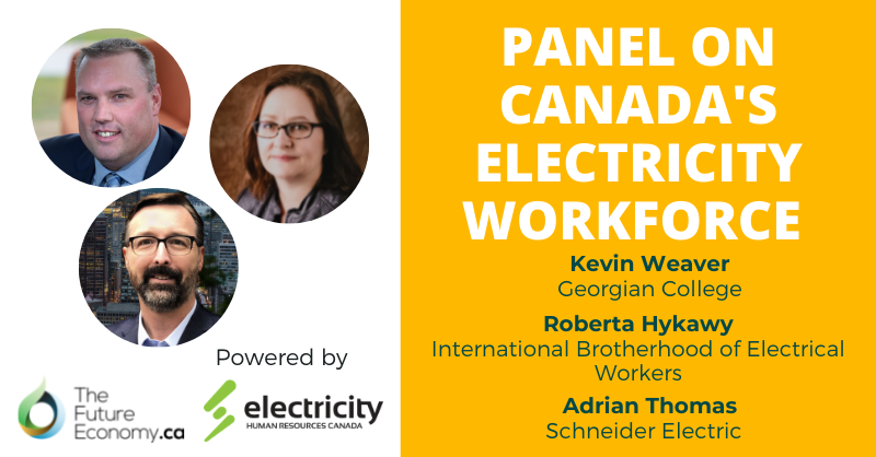 Thrilled to cap off our Powering Canada's Future series  with <a href="/FuturEconomy/">TheFutureEconomy.ca</a> in this insightful panel discussion on change and adaptation with  <a href="/kevinweaver_/">Kevin Weaver</a> <a href="/georgiancollege/">Georgian College</a> <a href="/Adrian_IoT/">Adrian Thomas</a> <a href="/SchneiderElec/">Schneider Electric</a> and Roberta Hykawy <a href="/IBEW/">IBEW</a> 
Check it out! bit.ly/2T7HuLh