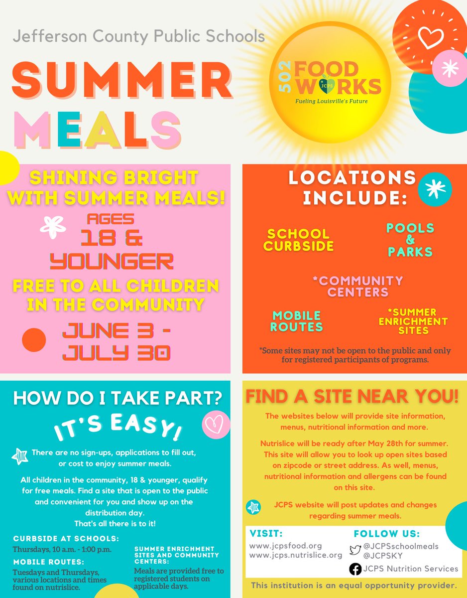 Starting June 3rd! 
<a href="/JCPSKY/">JCPS</a>